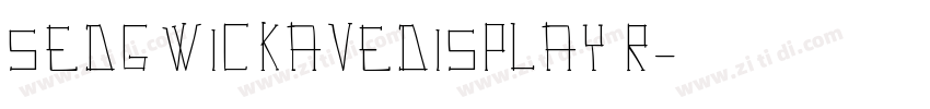 SedgwickAveDisplay R字体转换